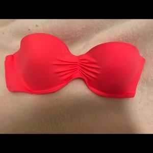 Coral Victoria’s Secret bandeau swimsuit top